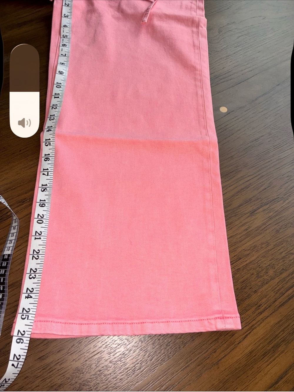 Vervet by Flying Monkey Pink Wide Leg High Rise Cropped Jeans NWT - Picture 6 of 7